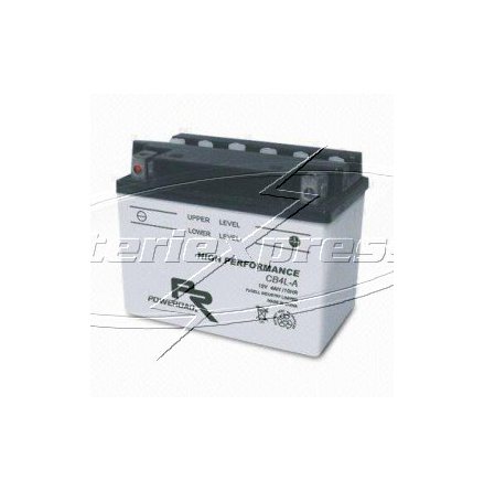 Poweroad Mc batteri YB4L-A, 4Ah
