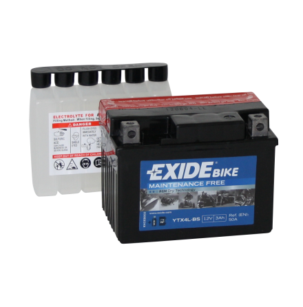 Tudor Exide AGM batteri 12V/3Ah YTX4L-BS