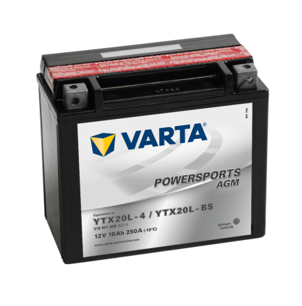 Varta Mc-batteri AGM YTX20L-BS 12v 18Ah