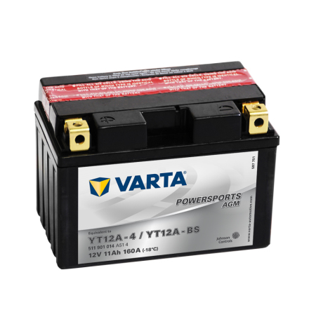 Varta Mc-batteri AGM YT12A-BS 12v 11Ah