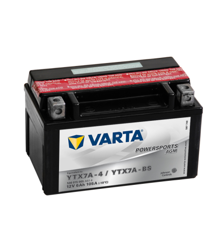 Varta Mc-batteri AGM YTX7A-BS 12v 6Ah