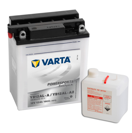 MC-batteri 12Ah Varta YB12AL-A ,YB12AL-A2