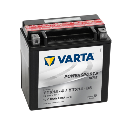 MC-batteri 12Ah Varta YTX14-BS