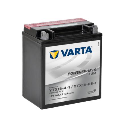 Varta Mc-batteri AGM YTX16-BS-1 12v 14Ah