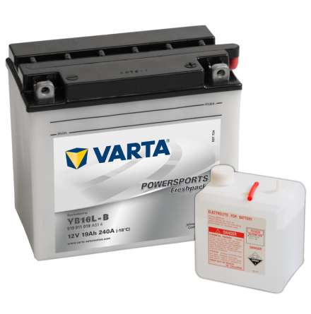 MC-batteri 19Ah Varta YB16L-B 12N16-3B 519011019