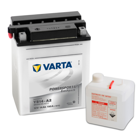 Varta Mc-batteri YB14-A2 12v 14Ah