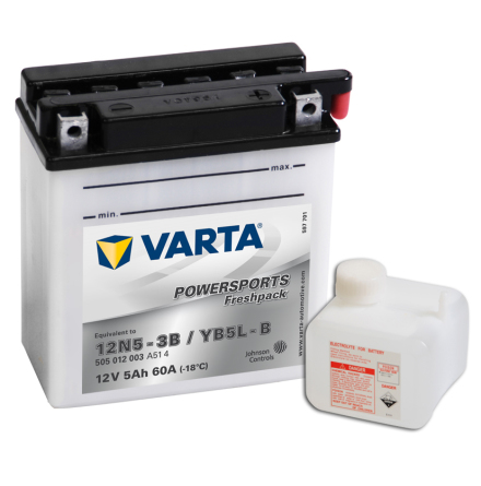 Varta Mc-batteri YB5L-B 12v 5Ah