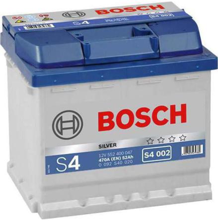 BOSCH 12V 52Ah S4002 - Startbatteri