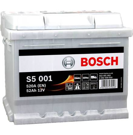 Bosch S5 12v 52Ah S5001