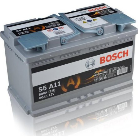 Vtpower AGM Battery. VTAGML480800D. 80Ah - 800A(EN) 12V. Box L4  (315x175x190mm) - VT BATTERIES